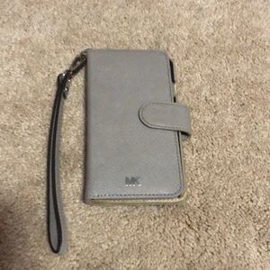 Gray Michael Kors Phone wallet